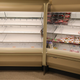 The meat section is nearly empty in a store as people stock up during the coronavirus crisis on March 14, 2020 in Miami, Florida.